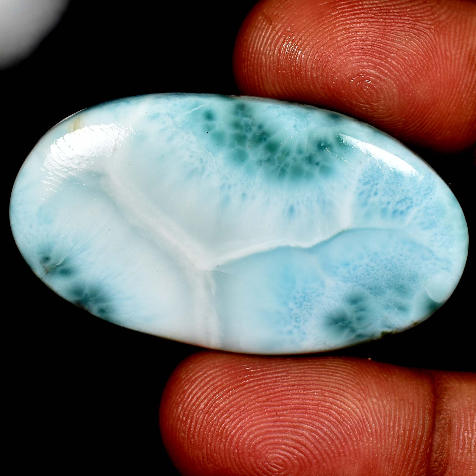Larimar ( Pectolite) Oval Cabochon 100% Natural Loose Gemstones 81.00Cts.