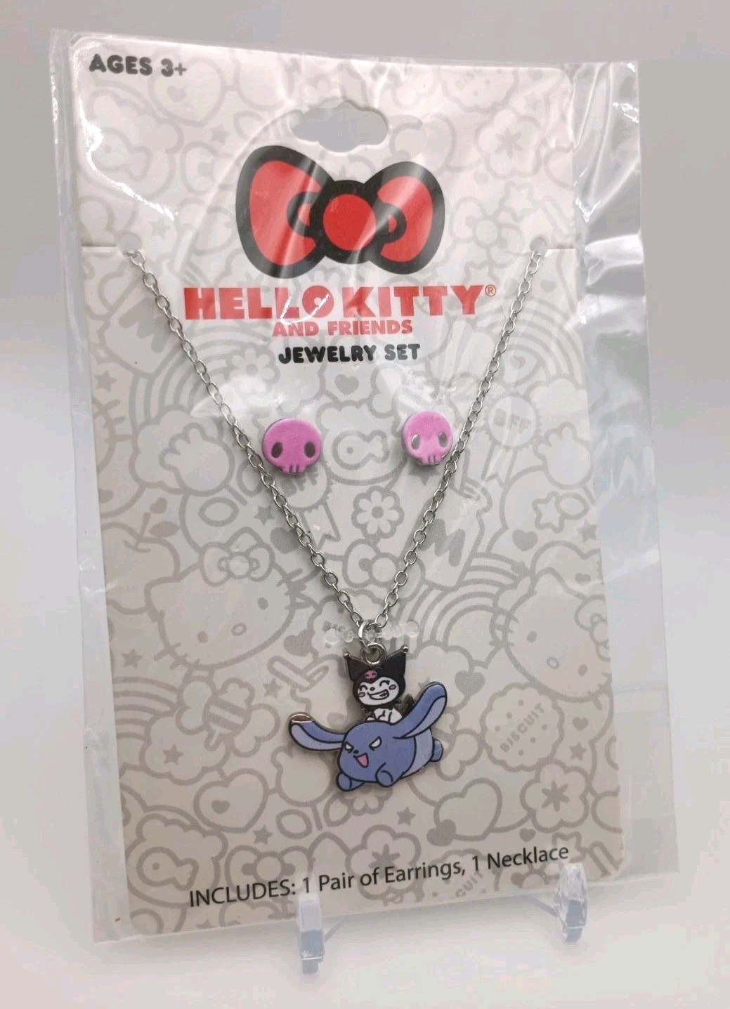 New Hello Kitty And Friends, Kuromi Necklace And Earrings Jewelry Set – NIP