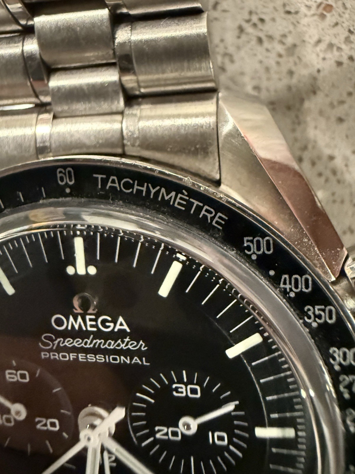 Omega Speedmaster Moonwatch Sapphire Sandwich 3861 2025 Year -Full Set Warranty