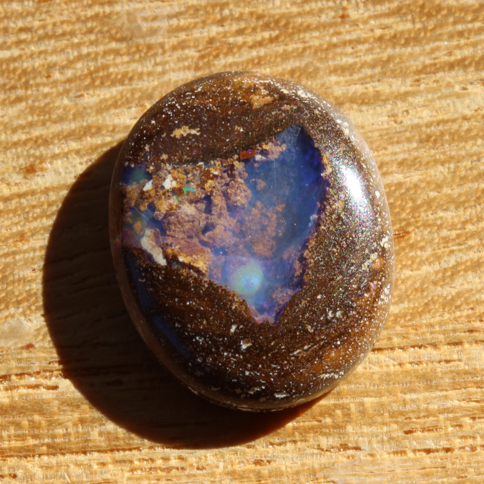 Boulder opal 6.79ct 15.5 x 12mm Australian opal natural solid loose unset stone
