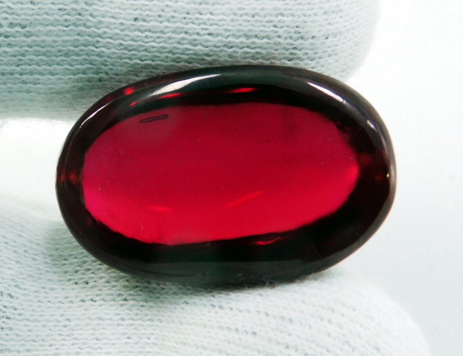 Natural 100 Ct Mozambique Red Ruby Oval (Cabochon) Certified Gemstone