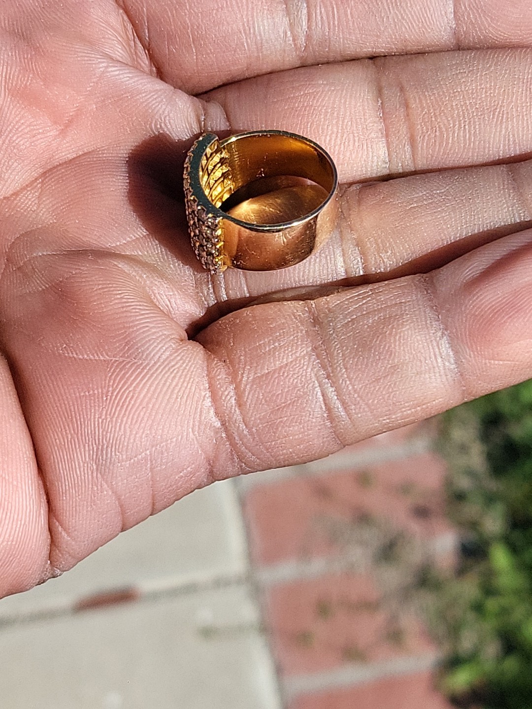 Solid 9K Gold Natural Diamond Ring c. 1960’s ~1.5 Carats, 6.3 Grams~ Size 5 NR