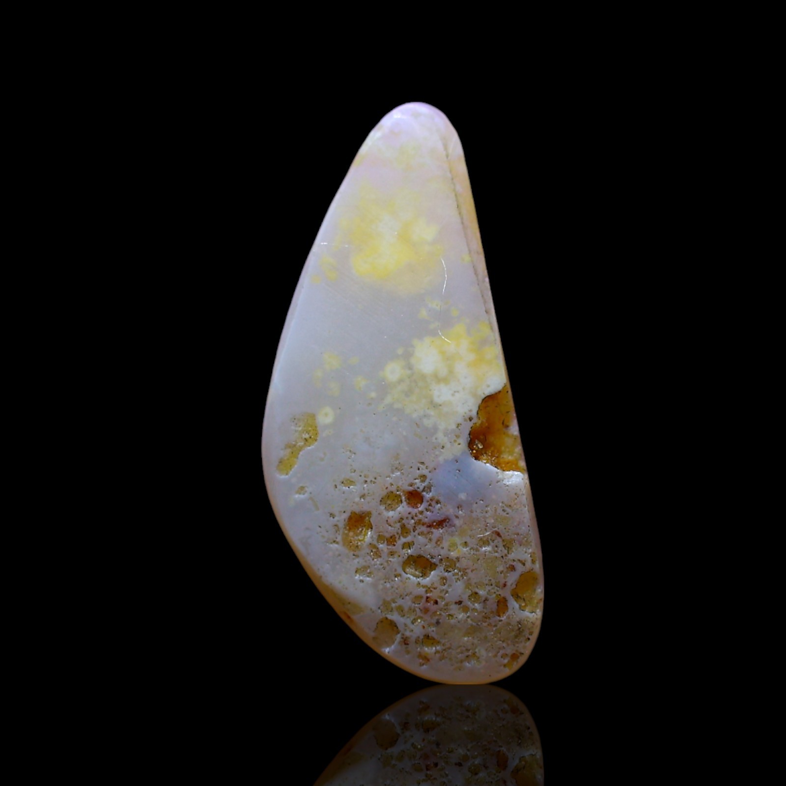 2.00 Cts Fire Opal Meditation Gemstone Jewelry Making Cabochon Natural 17x7x2 mm