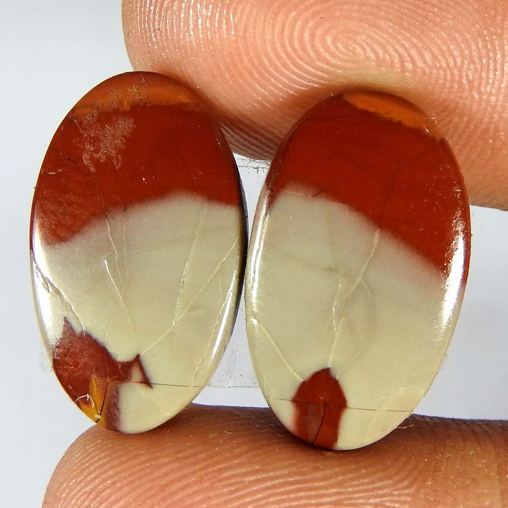 17.15Cts100%Natural Noreena Jasper Oval Pair Cabochon Loose Gemstone