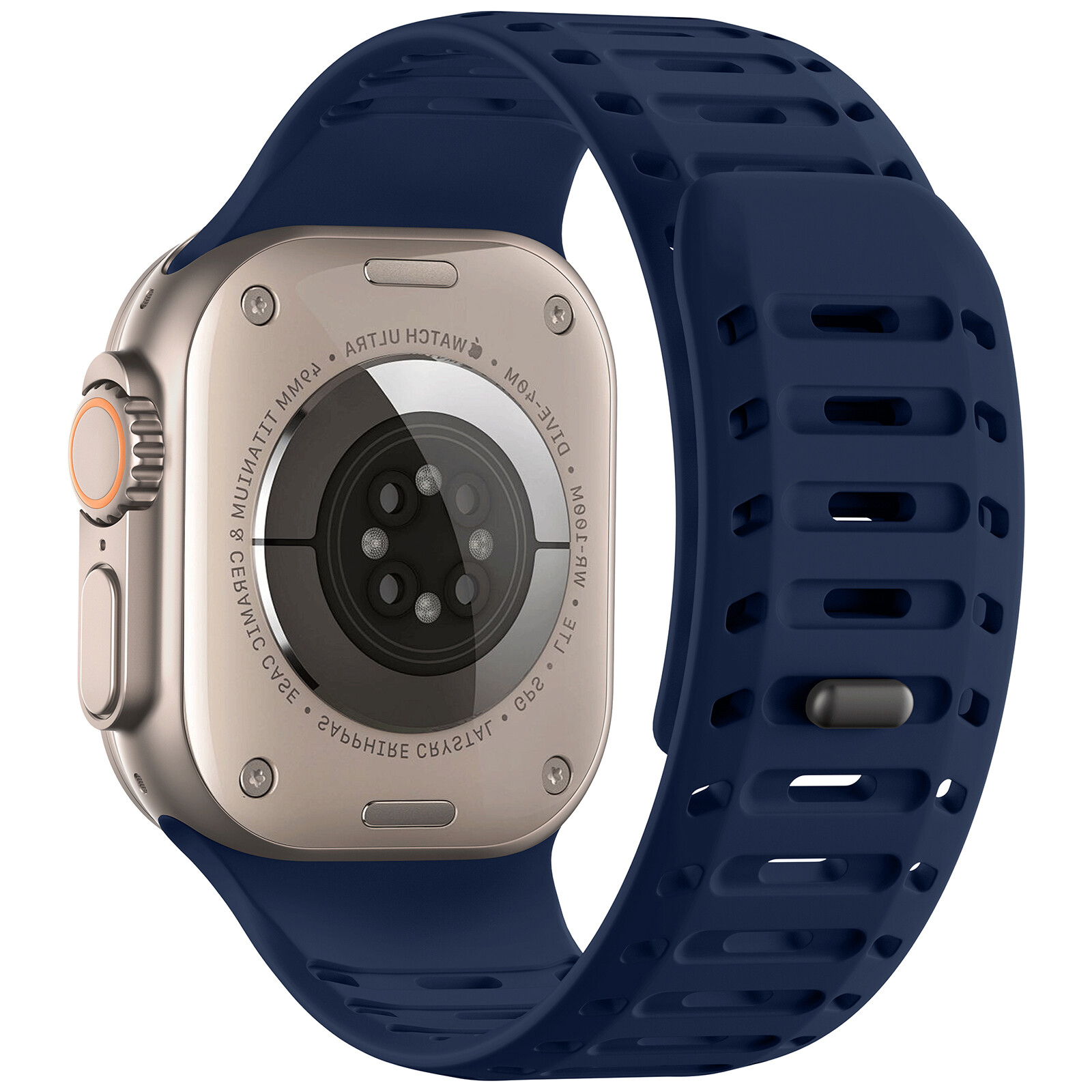 For iWatch Ultra 2 Series 10 9 8 7 SE 6 44/45/49mm Silicone Magnetic Sport Band