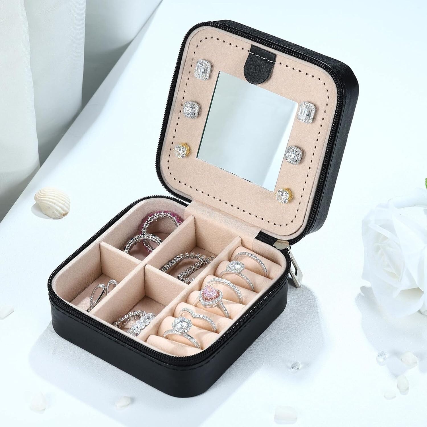 Mothers Day Gifts for Mom- Travel Jewelry Case for Women| Mom Gifts for Women| B