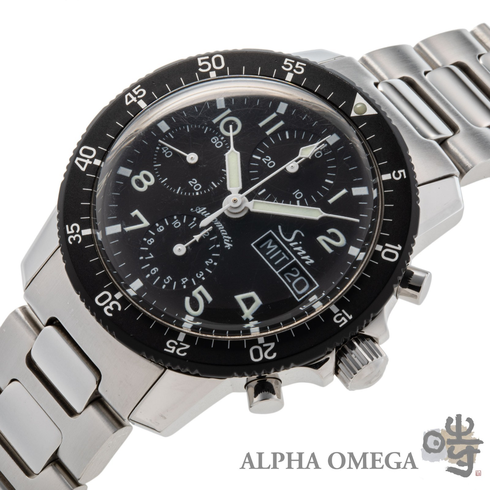 Sinn 103 B Auto Pilot Chronograph Black Dial Automatic Steel 41mm Mens Watch