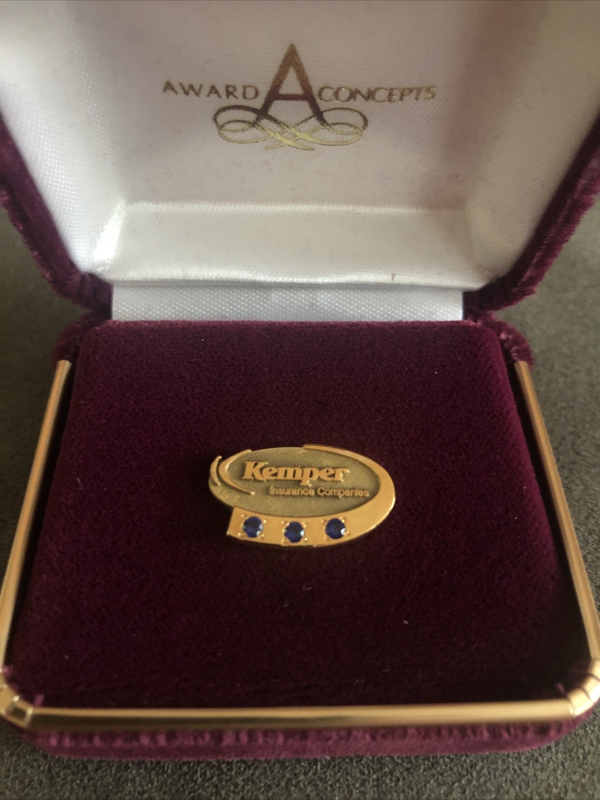 KEMPER 1/5 10K GOLD TIE TACK / LAPEL PIN