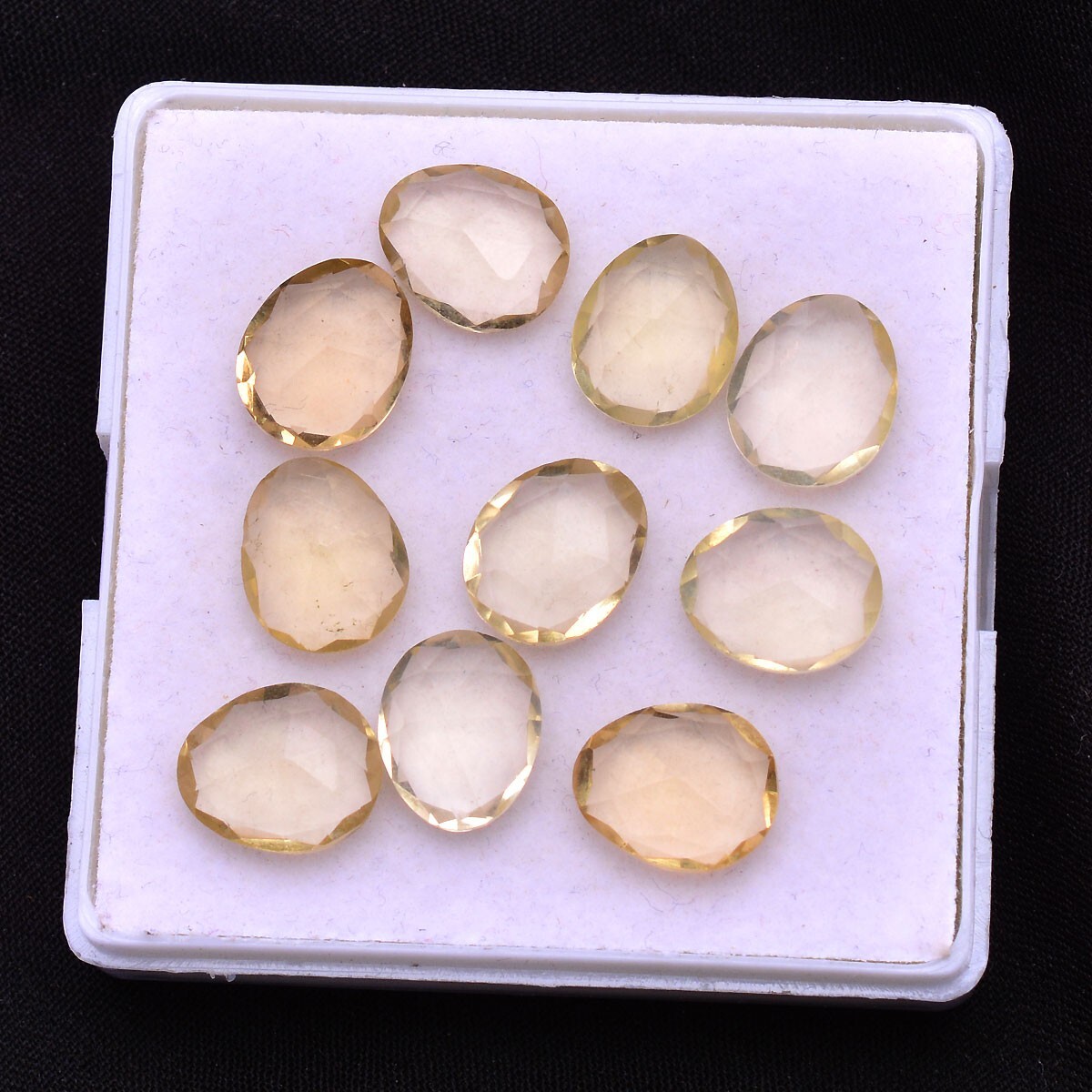 10 Pcs Natural Citrine Unheated 11mm*9mm Faceted Cut Loose Gemstones Wholesale
