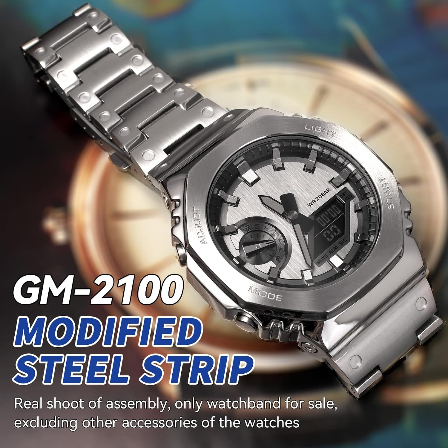 Quick Release Metal Watchband for Casio G-SHOCK GM2100 – 316 Stainless Steel