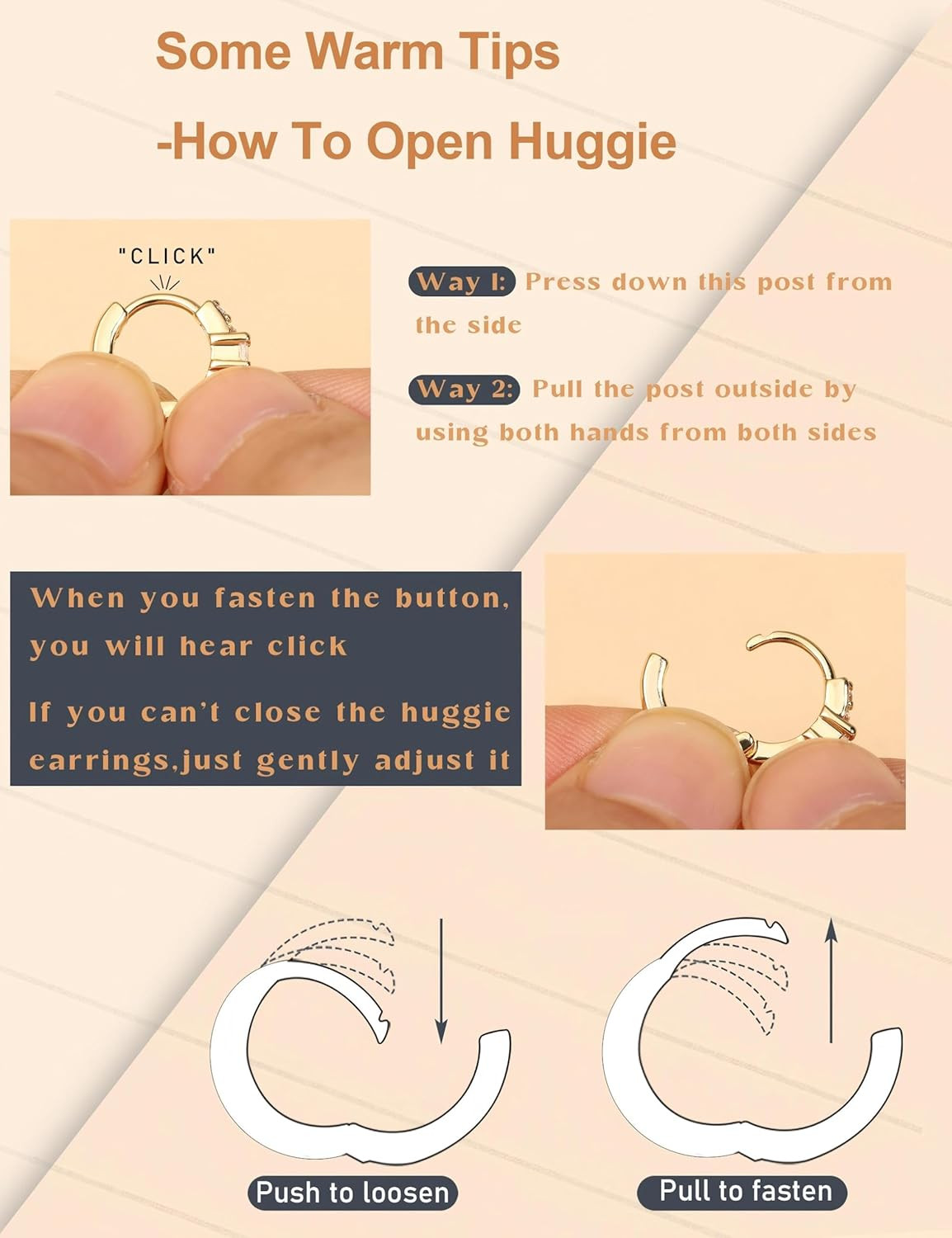 Flat Back Earrings for Women Hypoallergenic Surgical Steel Earrings for Sensitiv