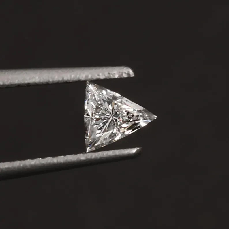 CERTIFIED 5.20 Ct Earth-Mined Natural Diamond traingle cut LOOSE VVS1/ 10.5 mm
