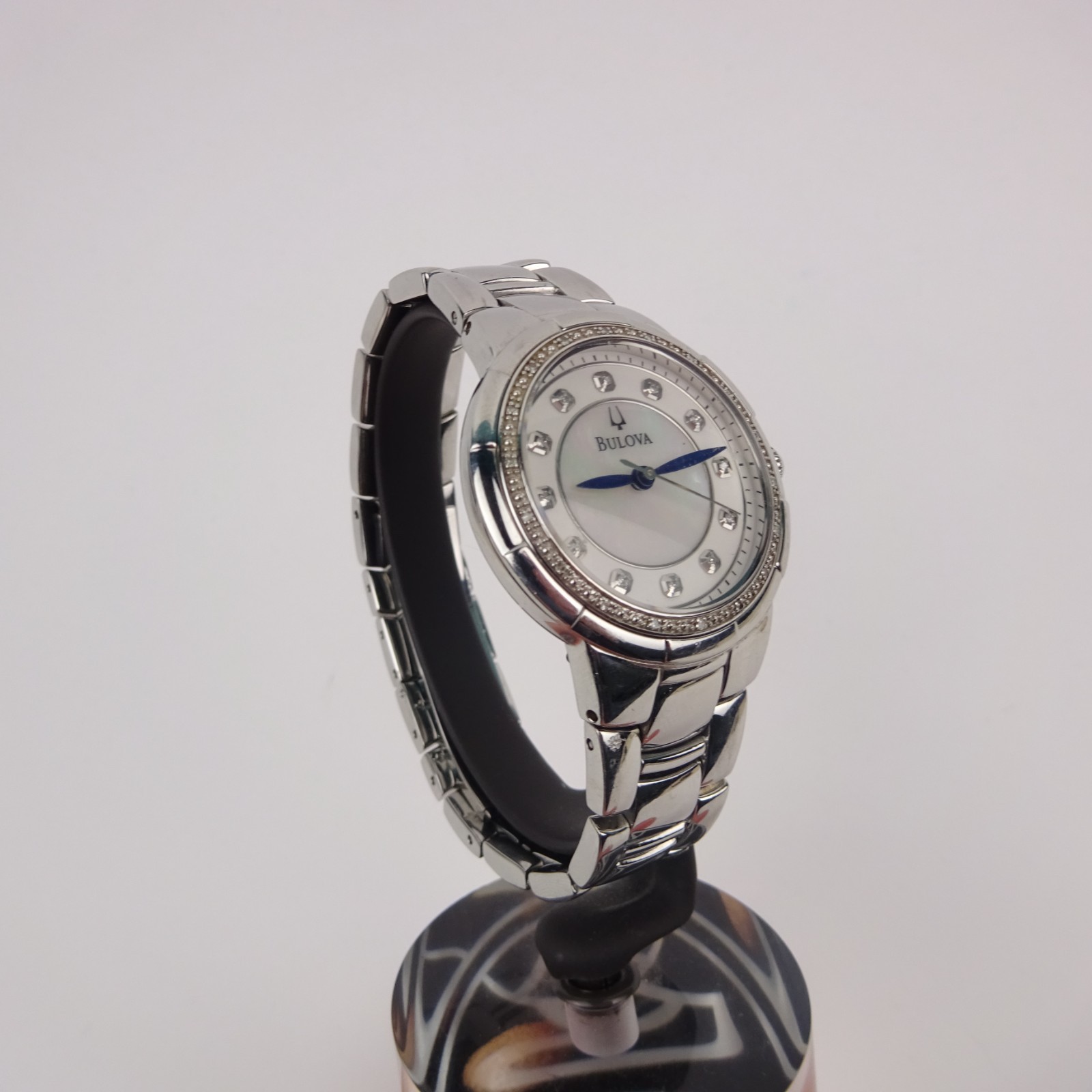 Bulova 96R174 Rosedale Watch Women’s Diamond Mother of Pearl Dial Ladies