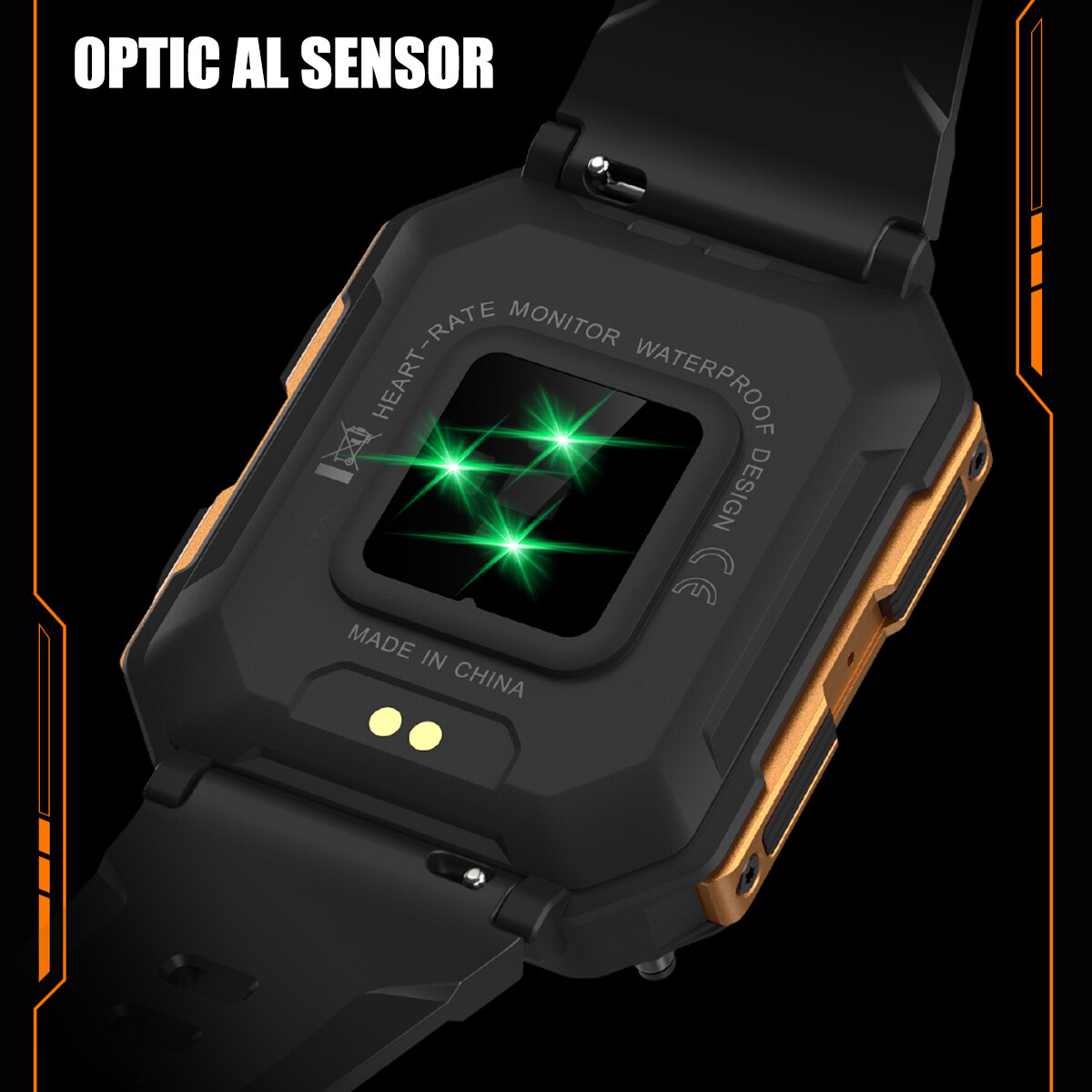 Smart Watch Military Tactical Sport Heart Rate Fitness Tracker Wristwatch-Men US