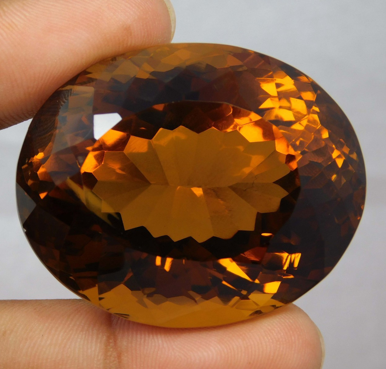 Certified 257.20 Ct Natural Imperial Topaz Rare “Yellow Brown” Loose Gemstone