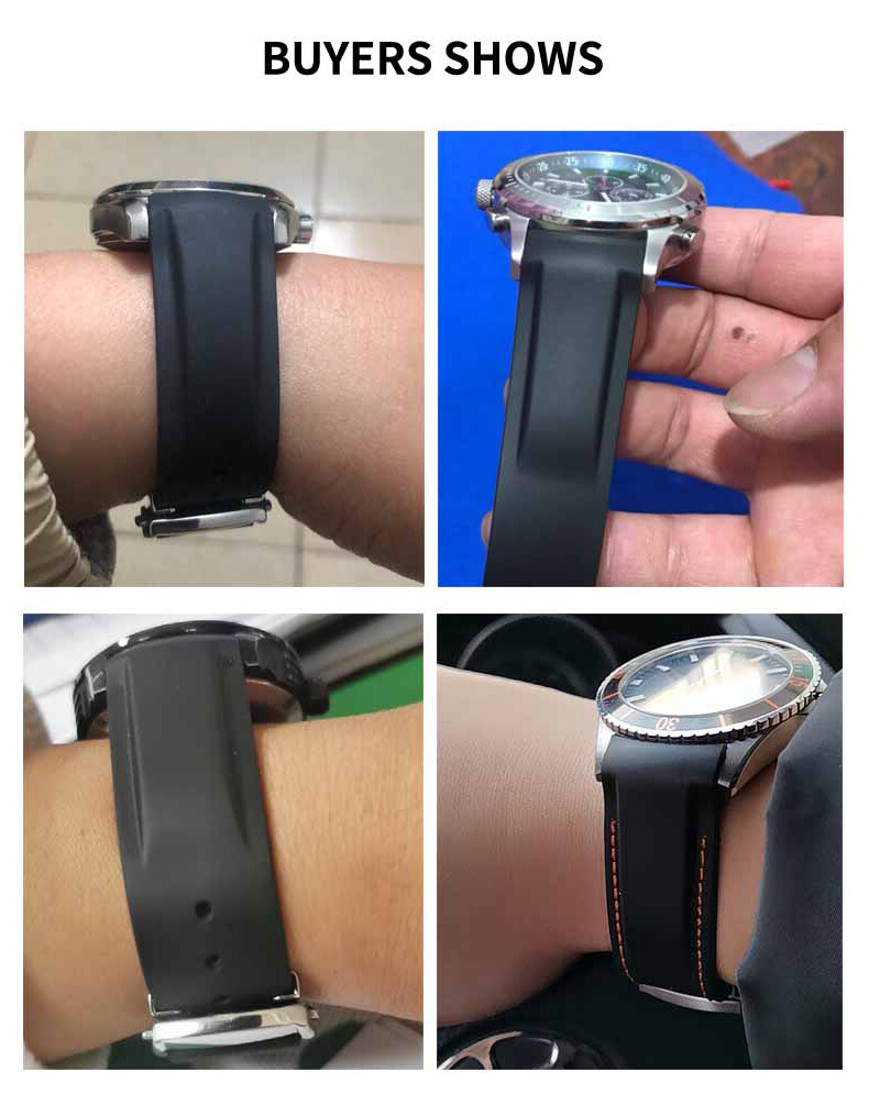 Premium Rugged Silicone Watch Strap Mens WristBand Fits OMEGA 20/22mm with Tools