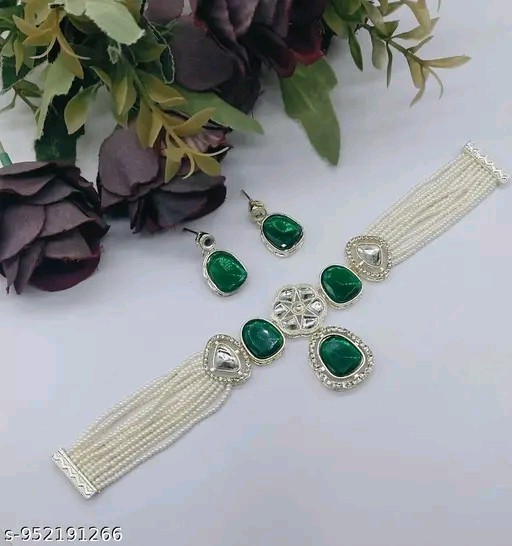 Indian Bollywood Designer Gold Plated Fashion Jewelry Necklace Earring Set