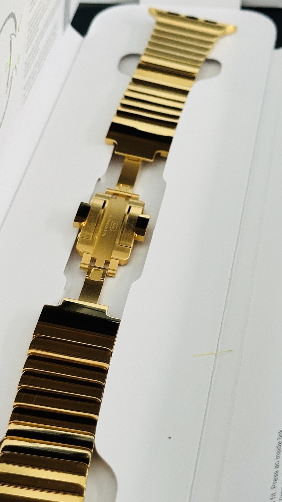 Original Custom 24K Gold Plated 4445 49 Apple Polished Link Band For Apple Watch