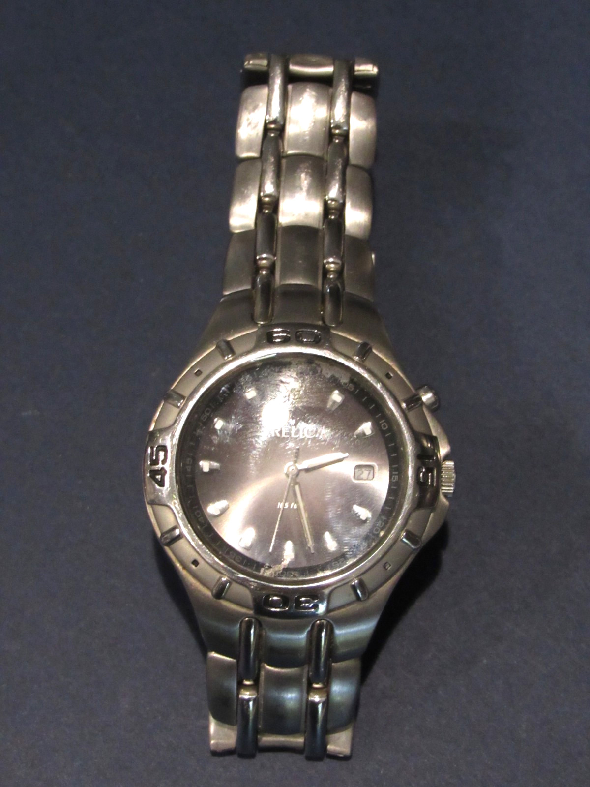 Relic Wet Men’s 50 Meter / 165 Feet Stainless Steel Silver/ Gray 39mm Watch