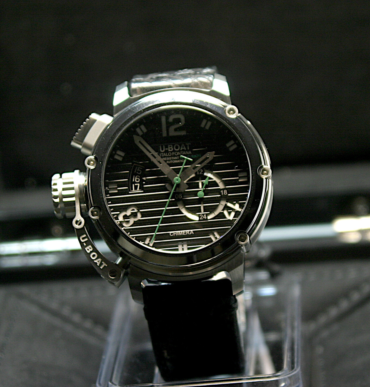 U-Boat 9605 Chimera 46mm SS Black Automatic 10ATM Unworn