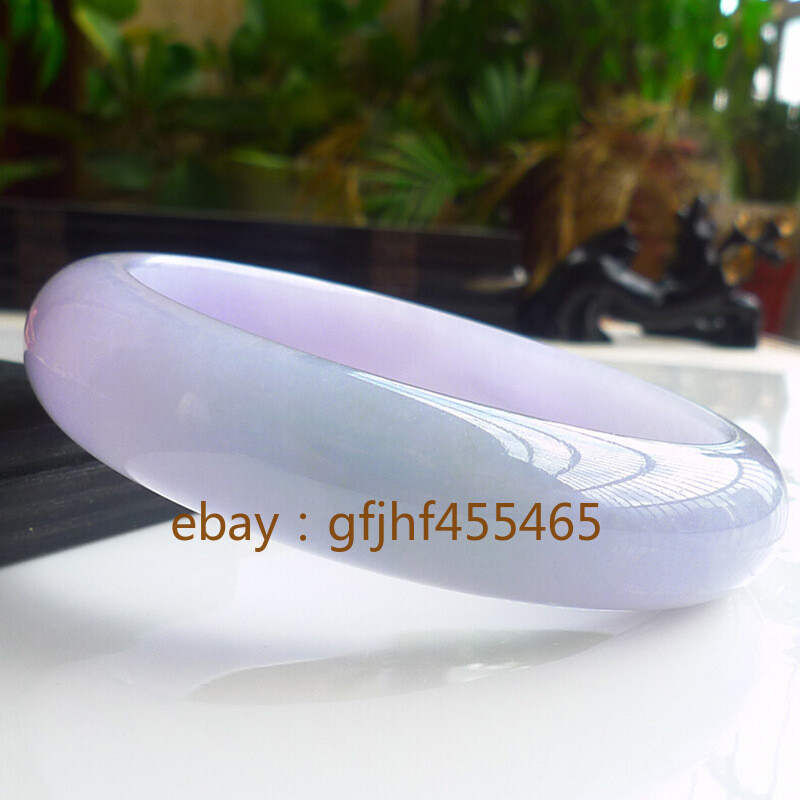 glutinous purple jade bracelet, light green floating flower, violet