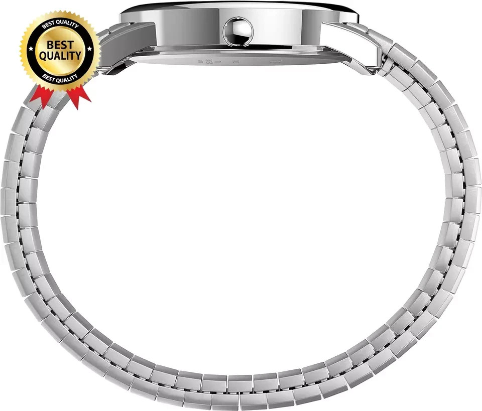 Timex T2H851, Men’s Easy Reader Expansion Band Watch, Indiglo, Date, NEW