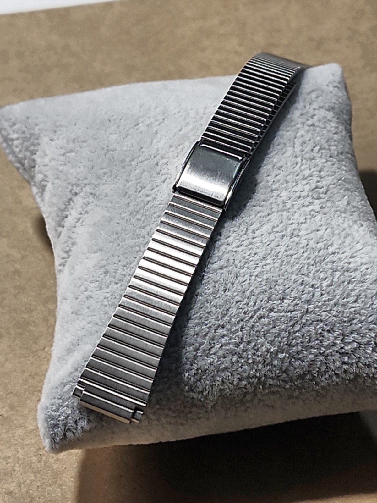 Ladies Vintage NOS Speidel 10-13mm 2 Piece Stainless Sliding Clasp Watch Band