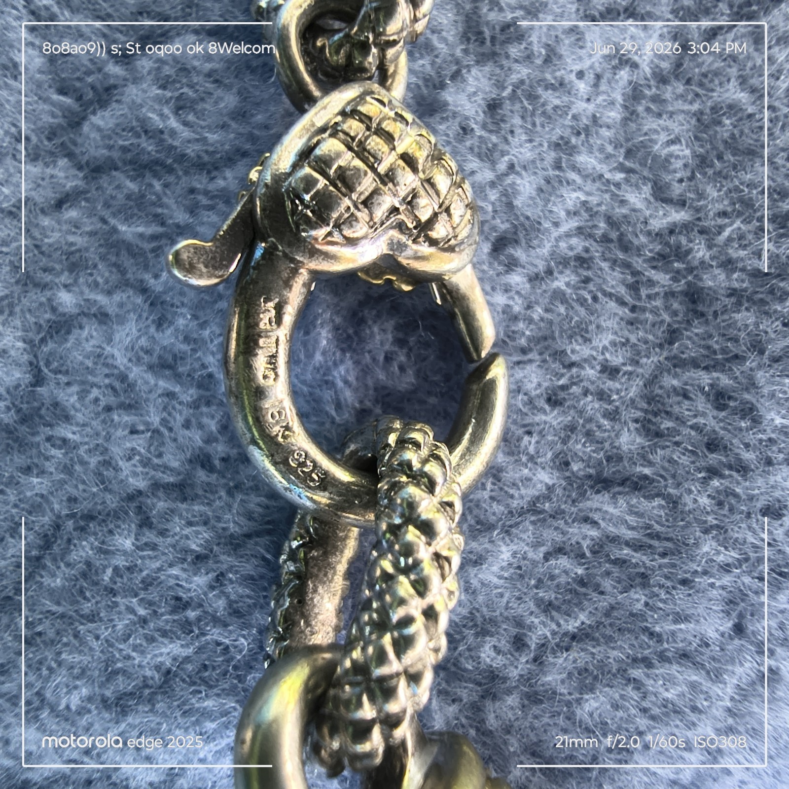Hard To Find Judith Ripka 18k, 925, And 3 Diamond Heart Pendant Leather Choker
