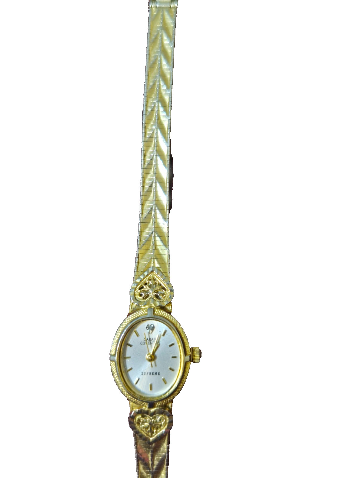 Vintage Sarah Coventry Supreme Ladies 19mm Watch MZB – Gold Tone w/ Plating Wear