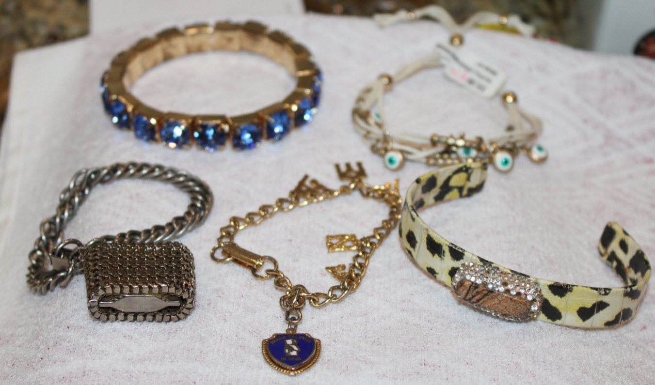 Variety of Five Different Beautiful Bracelets