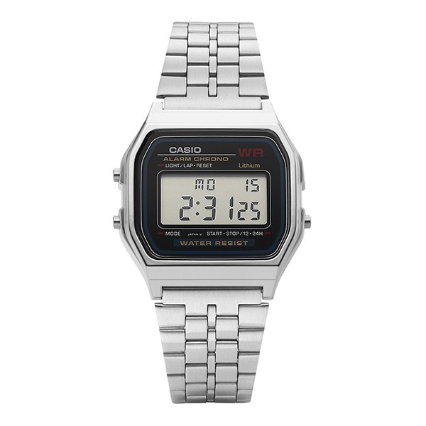 Casio A159WA-N1DF Unisex Metal Watch digital Retro Silver Original New