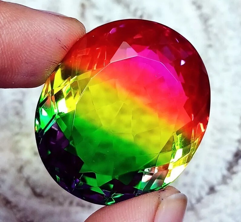 Oval Cut 115+ Ct Watermelon Tourmaline Loose Certified Gemstone