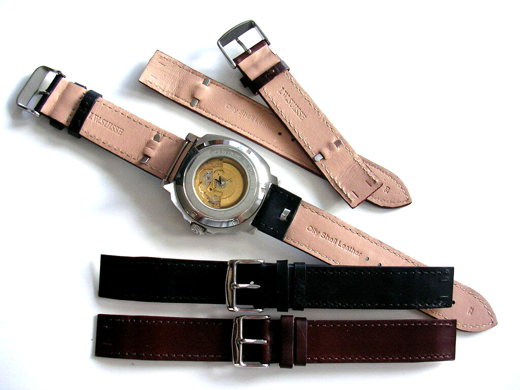 22mm Open End Aviator Pilot Leather watch band IW SUISSE 10 12 14 16 18 19 20 24