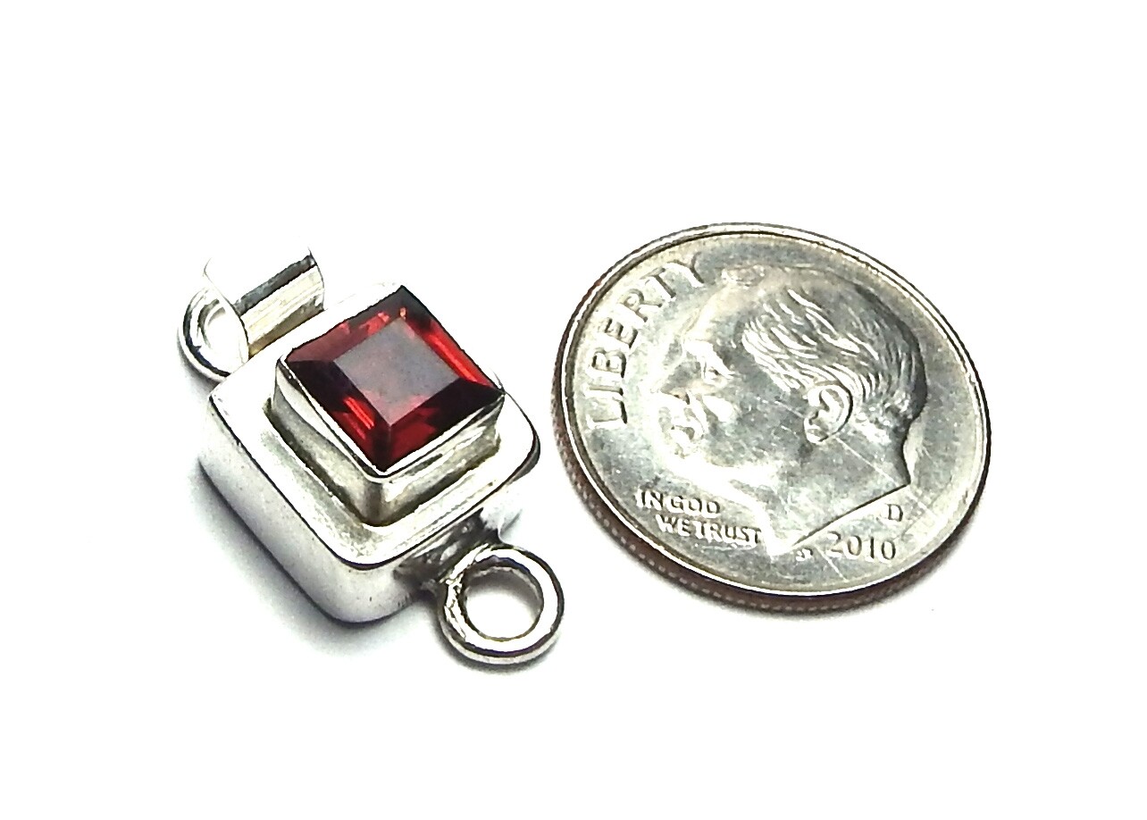 925 Sterling Silver Stone 20mm Box Clasp CHOOSE STONE /BX2