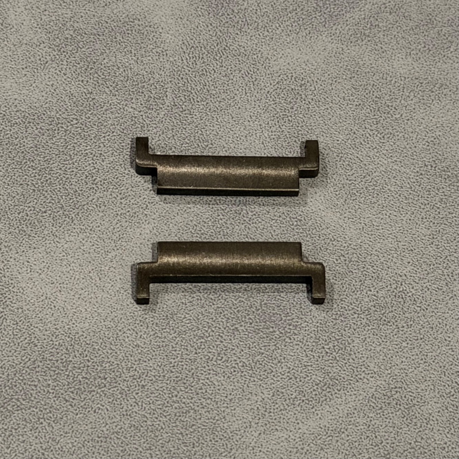 20mm to 22mm Convertor Watch Connector Adapter Brushed Black Stainless Steel