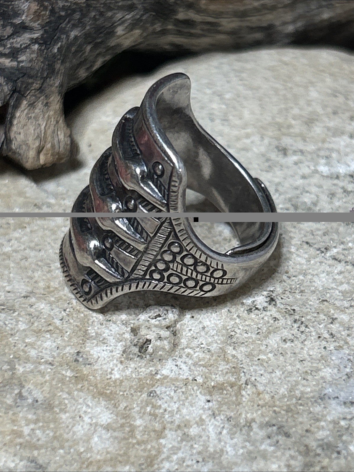 56. David Andersen 925 Viking Replica Copy Orig.Year 300 Saga Ring Adj, 14.9g