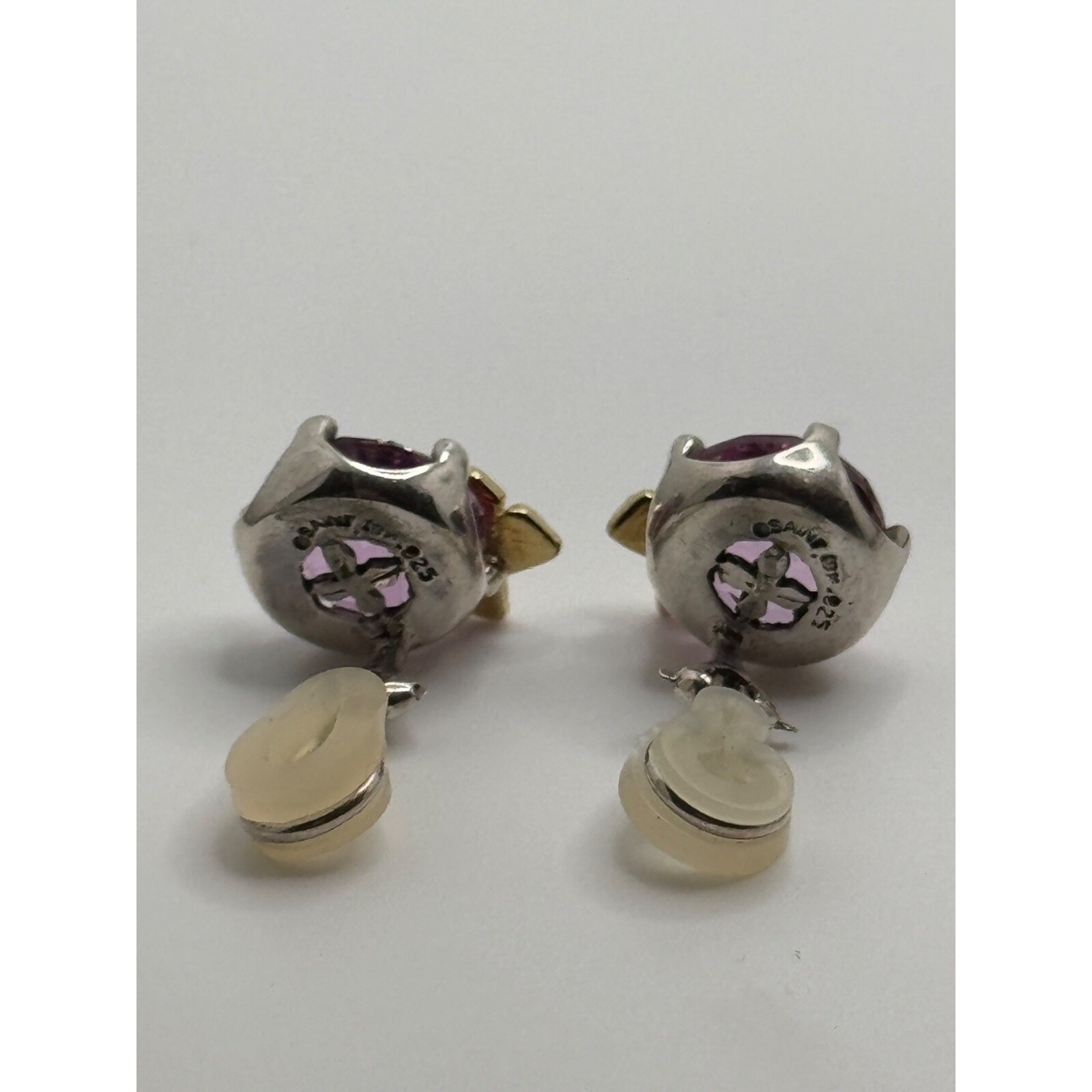 Saint by Sarah Jane Dancing Butterfly Sterling Silver & 18k Accent Clip Earrings