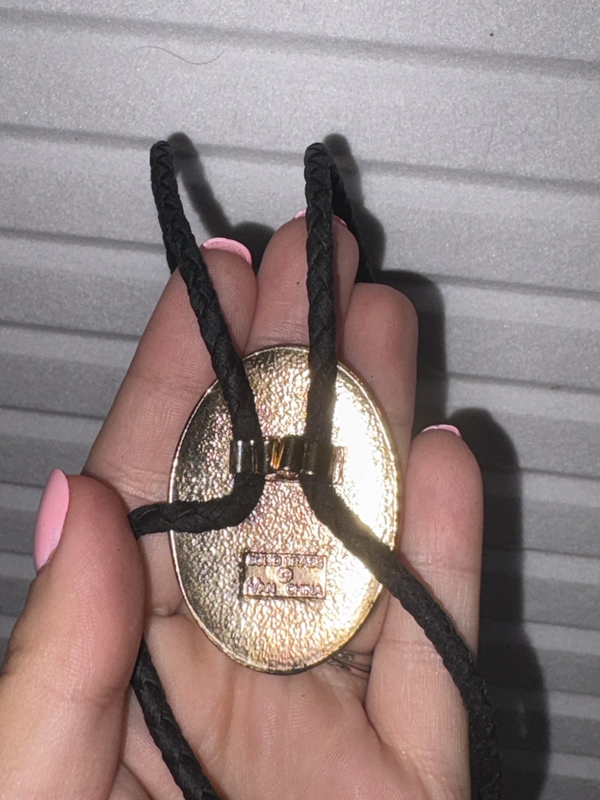 Bolo Neck Tie Solid Brass Western Design Men’s
