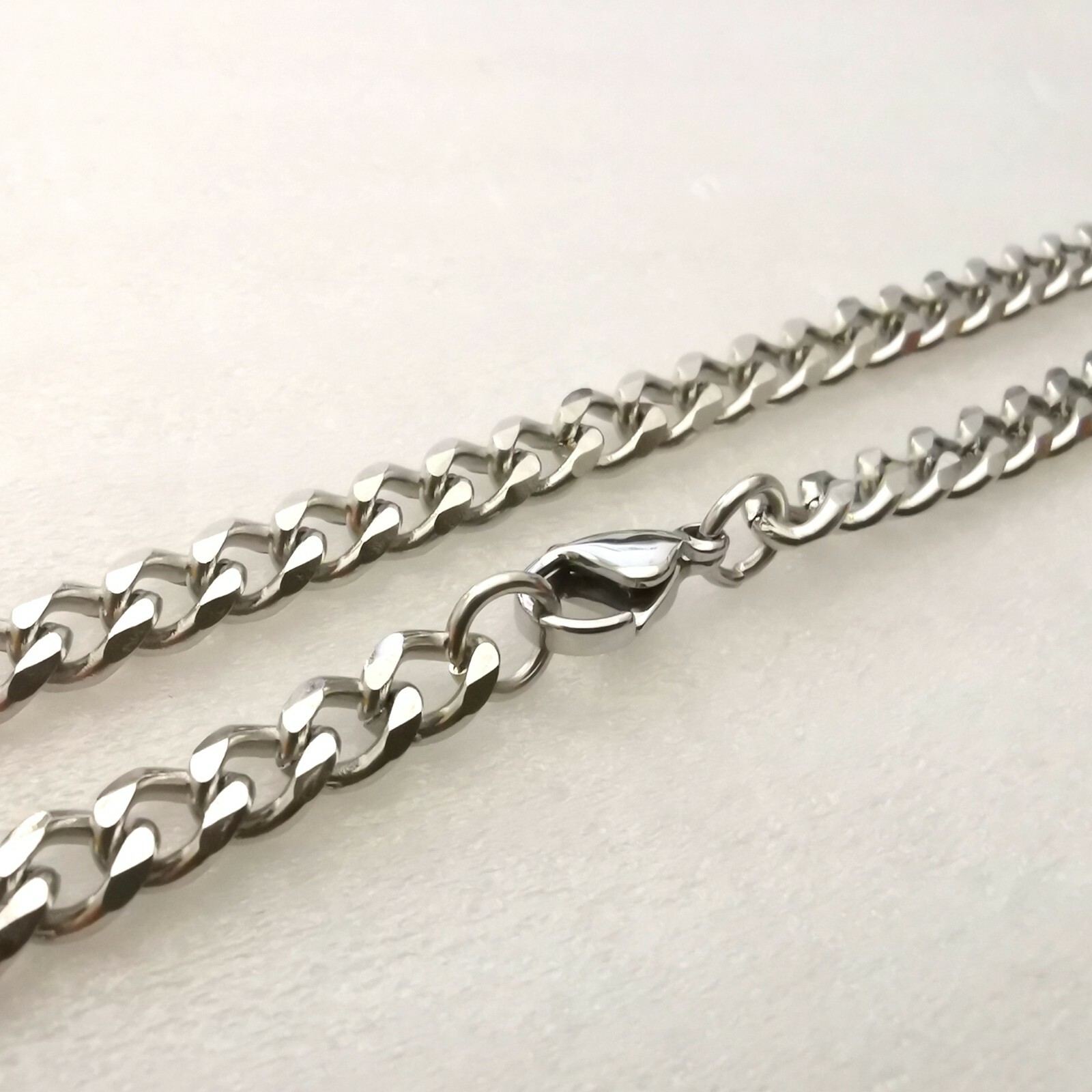 Silver Stainless Steel Necklace Curb Link Chain For Mens Cool Jewelry 8mm 24”