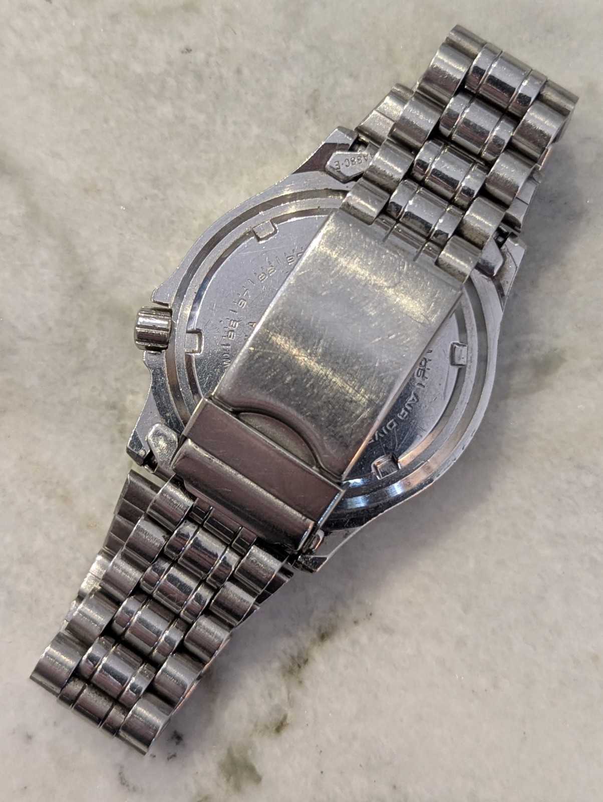 Alba Aqua Gear V736-6A10 200m Diver JDM Kanji Day Date 2003
