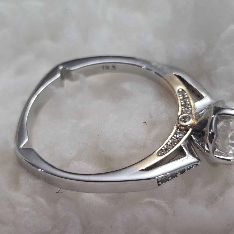 Special Wedding Proposal Ring 925 Sterling Silver 1.2 Ct Round Simulated Diamond