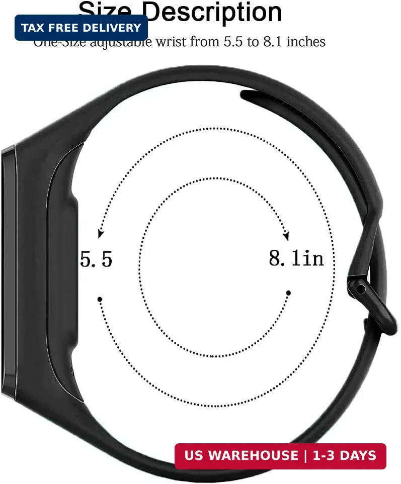 Lustre 6 Pack Replacement Bands Compatible with Samsung Galaxy Fit 2 SM-R220 for