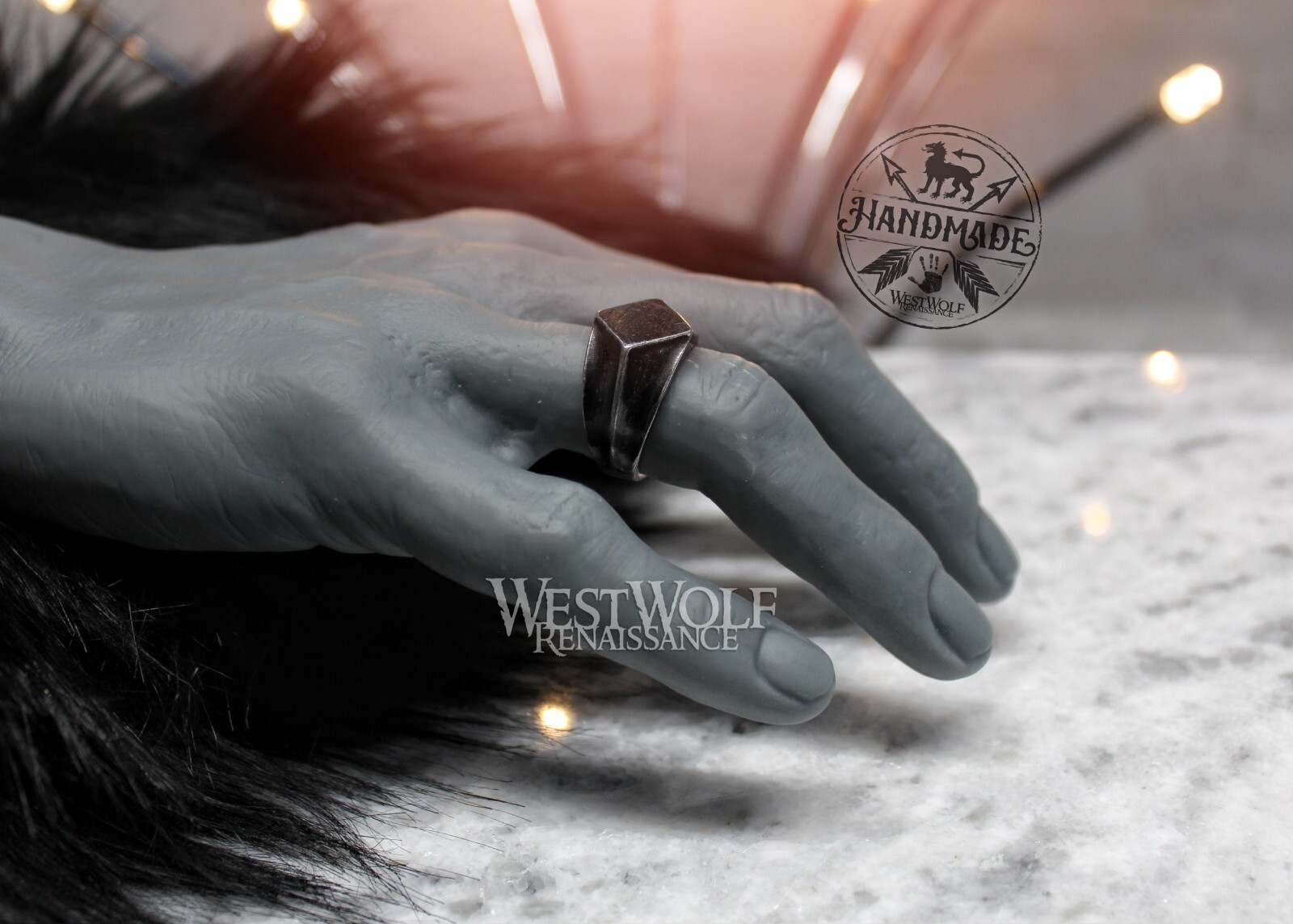 Medieval Style Viking Ring in Dark Stainless Steel – US Sizes 7/8/9/10/11/12/13
