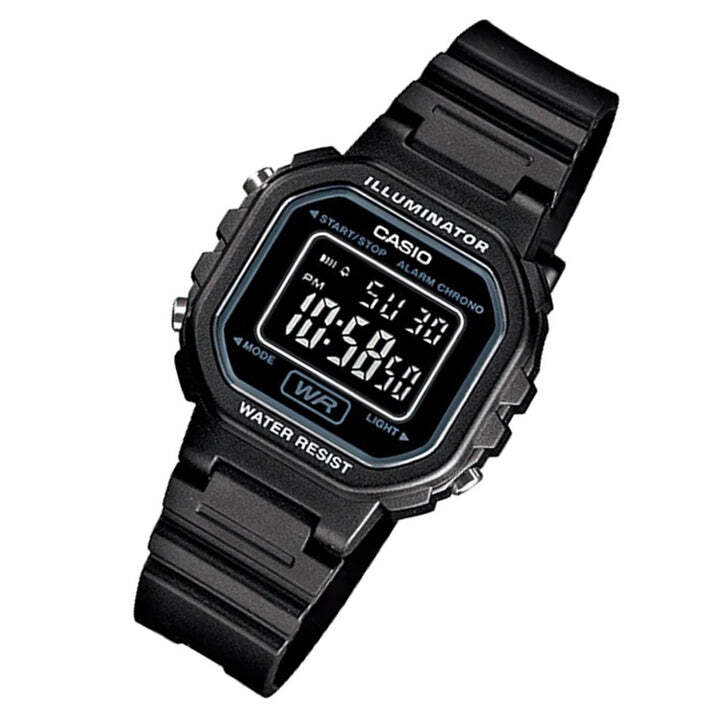 Casio LA20WH-1B Women’s Classic Digital Black Resin Band Watch