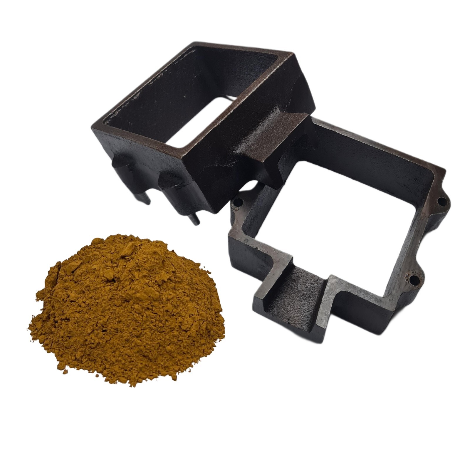 Set of 2 Cast Iron Flask Mold Frames Sand Casting Flask Tools