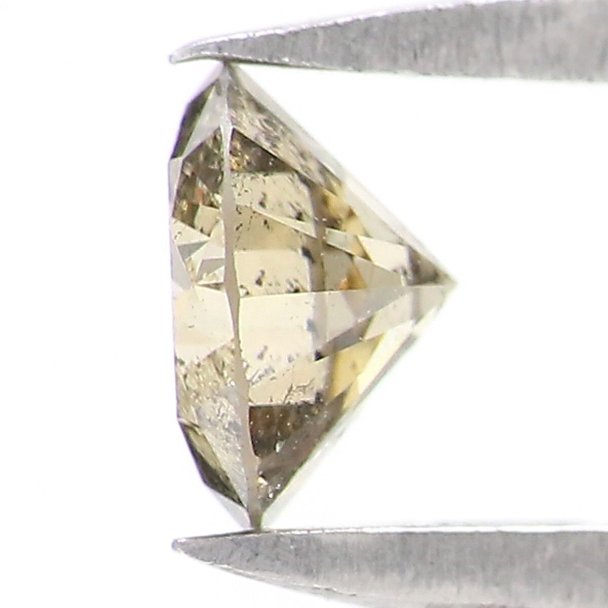 0.36 Ct Natural Loose Round Cut Diamond 4.65 MM Light Green Color Diamond KQ2595