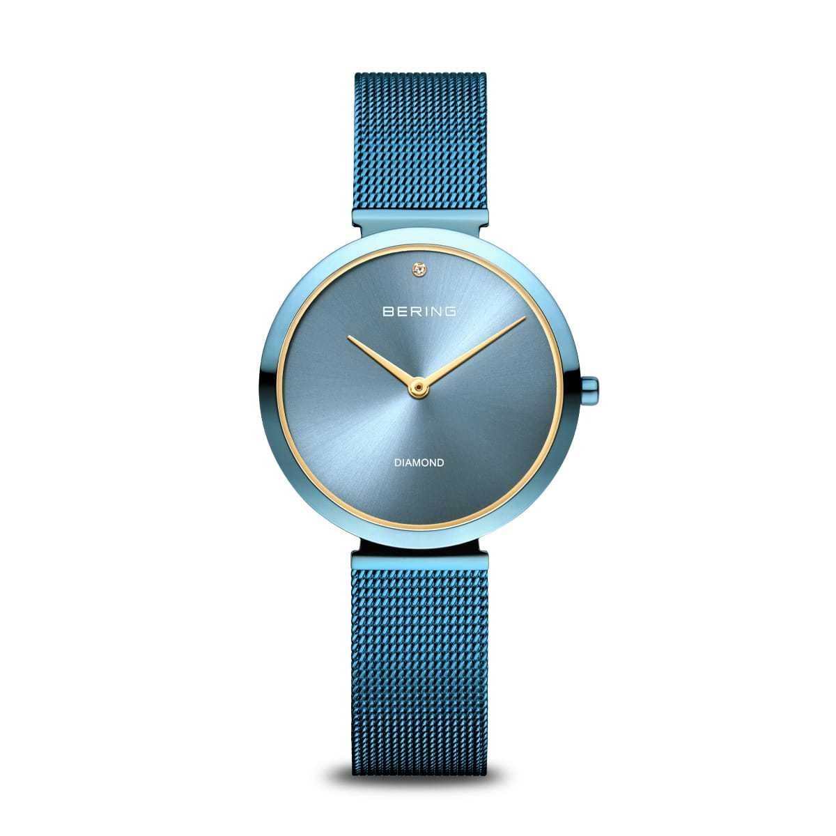Bering Time – Charity – Womens Polished Blue Watch – 18132-Charity1