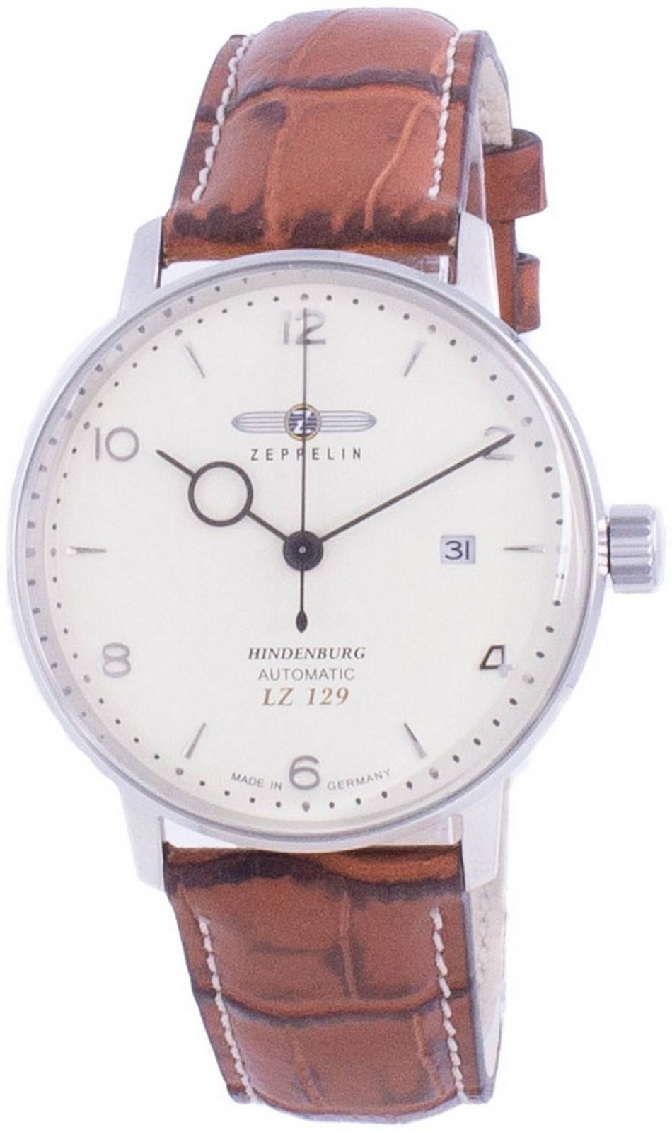 Zeppelin Hindenburg LZ 129 Automatic Leather Strap Beige Dial Z80625 Men’s Watch