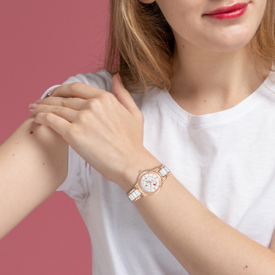 Kenneth Scott Women’s Analog Watch | White Dial, 30mm, 30 m (3 ATM)
