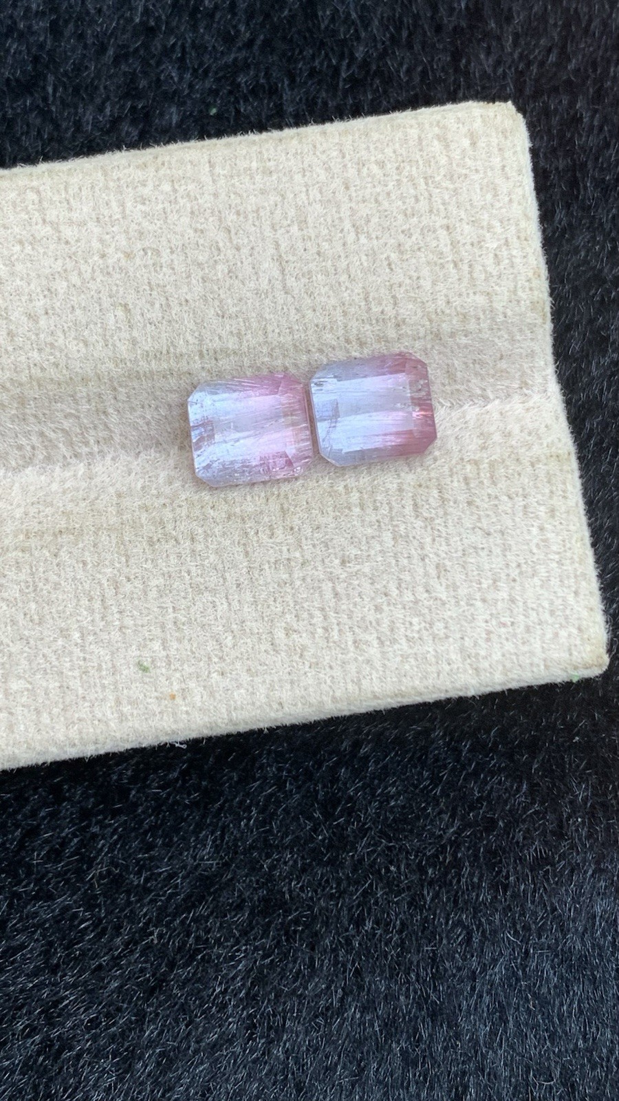 2.82 Crt Bicolour TourmalinePerfect Pair Natural Earth MinedUnheated Faceted Afg